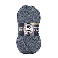 Madame Tricote Paris MERINO GOLD (Мерiно Голд) № 008 сірий (Вовняна пряжа з акрилом, нитки для в'язання)