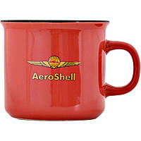 Чашка керамічна Shell AeroShell Ретро 320 мл Червона