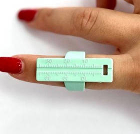 Лінійка ендодонтична Soco на палець з кільцем.