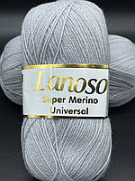 Пряжа Super Merino Universal Lanoso-951 сірий