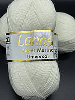 Пряжа Super Merino Universal Lanoso-955 білий, не білосніжний