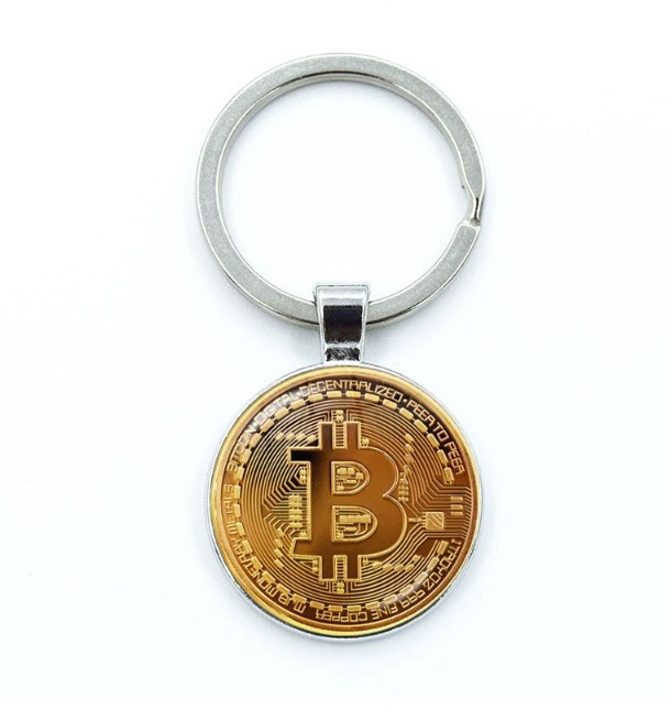 Брелок сувенірна монета Bitcoin Color: 13