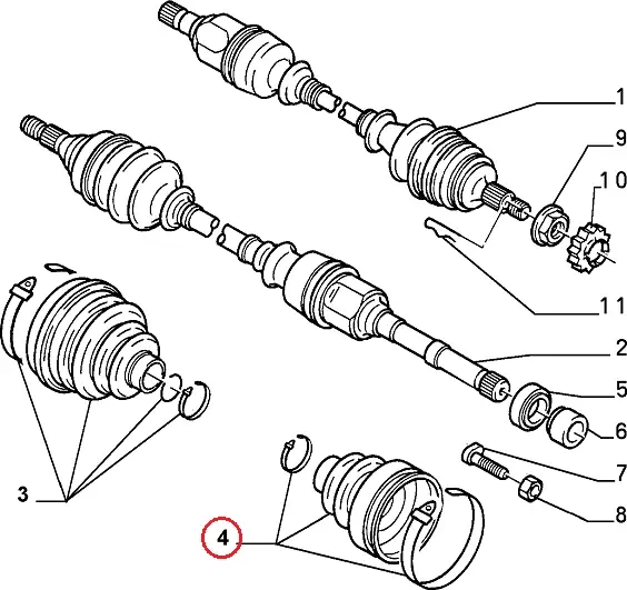 Пильник шруса внутрішній 28х87 Fiat Ducato 244, Peugeot Boxer, Citroen Jumper (2002-2006), 9403287908, 328790, Autofren, Іспанія, фото 1
