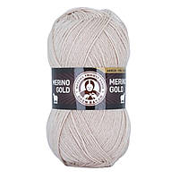 Madame Tricote Paris MERINO GOLD (Мерiно Голд) № 130 пісочний (Вовняна пряжа з акрилом, нитки для в'язання)