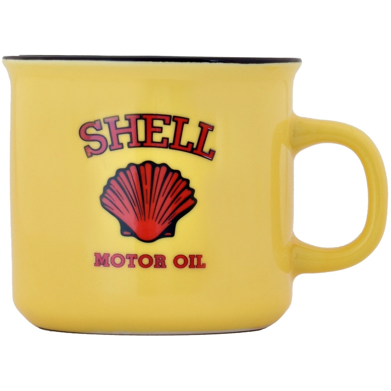 Чашка керамічна Shell Motor Oil Ретро 320 мл Жовта