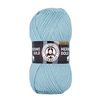Madame Tricote Paris MERINO GOLD (Мерiно Голд) № 135 блакитний (Вовняна пряжа з акрилом, нитки для в'язання)