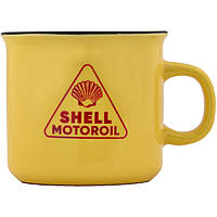 Чашка керамічна Shell Motor Oil Ретро 320 мл Жовта