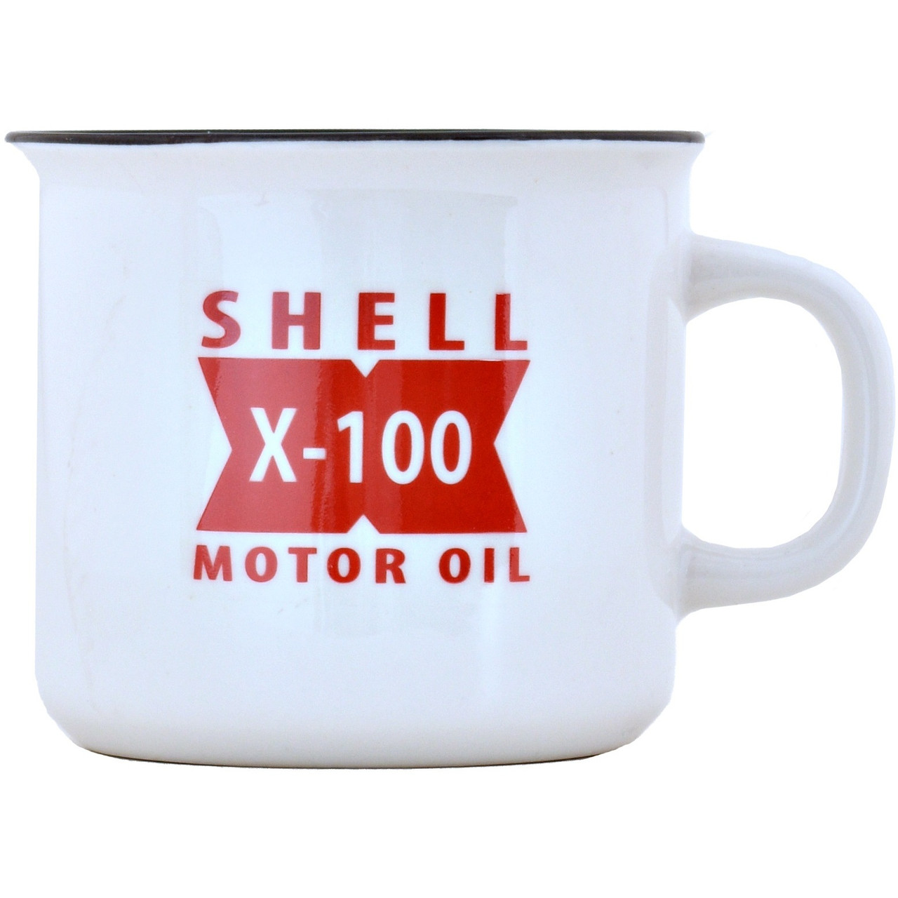 Чашка керамічна Shell X-100 Ретро 320 мл Біла