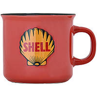 Чашка керамічна Shell Ретро 320 мл Червона