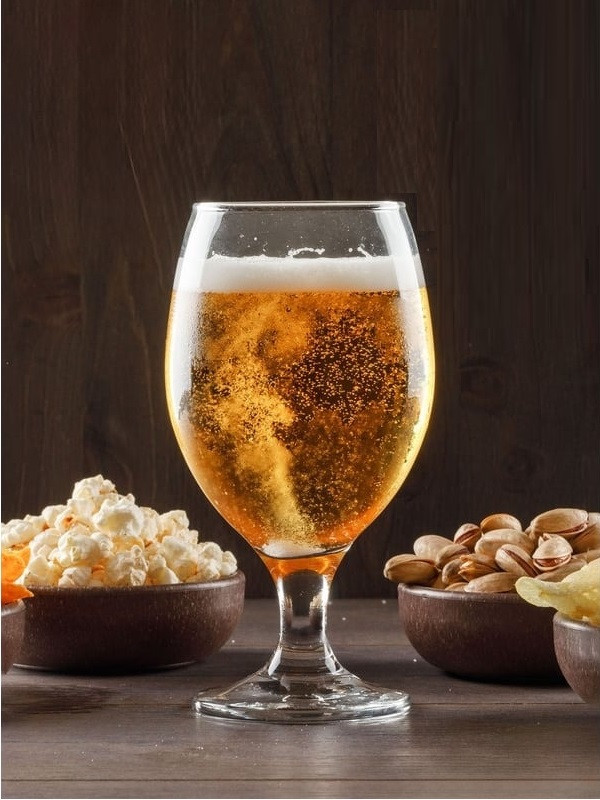 Набір келихів для пива Pasabahce Bistro 400 мл 6 шт 44417 стильні пивні келихи для свят і відпочинку, фото 1