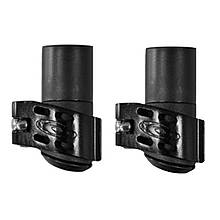 Зажим зовнішній Gabel U-Lock 16/14 мм алюмінієвий для трекінгу та скандинавської ходьби чорний 2 шт.