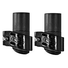 Зажим зовнішній Gabel U-Lock 18/16 мм алюмінієвий для трекінгу та скандинавської ходьби чорний 2 шт.