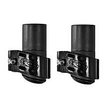 Зажим зовнішній Gabel U-Lock 14/12 мм алюмінієвий для трекінгу та скандинавської ходьби чорний 2 шт.