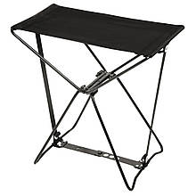Стілець розкладний Bo-Camp Fishing Stool Compact Black 100 кг сталевий каркас поліестер Oxford для рибалки та кемпінгу
