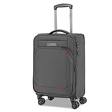 Чемодан Swissbrand Celtic M Темно-сірий SWB_LSCEL803M з TSA замком 69 л водонепроникним кишенею та розширювальним клапаном