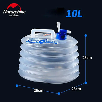 Каністра для води складна Naturehike LDPE4 NH14S002-T, 10 л