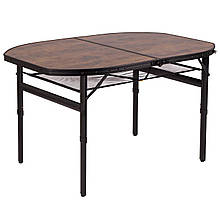 Стіл Bo-Camp Melrose Oval 120x80 cm Black/Wood look 1404220