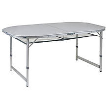 Стіл Bo-Camp Premium Oval 150x80 cm Grey 1404405