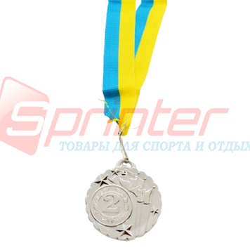 Медаль "Україна" 2 місце НМ-2 зі стрічкою