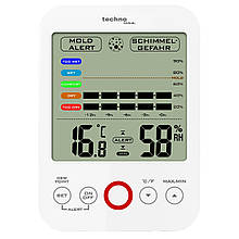 Термогігрометр Technoline WS9422 White моніторинг температури та вологості індикатор рівня комфорту сигналізація цвілі