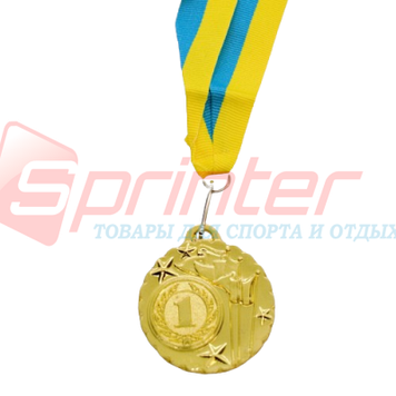 Медаль "Україна" 1 місце. НМ-1 зі стрічкою