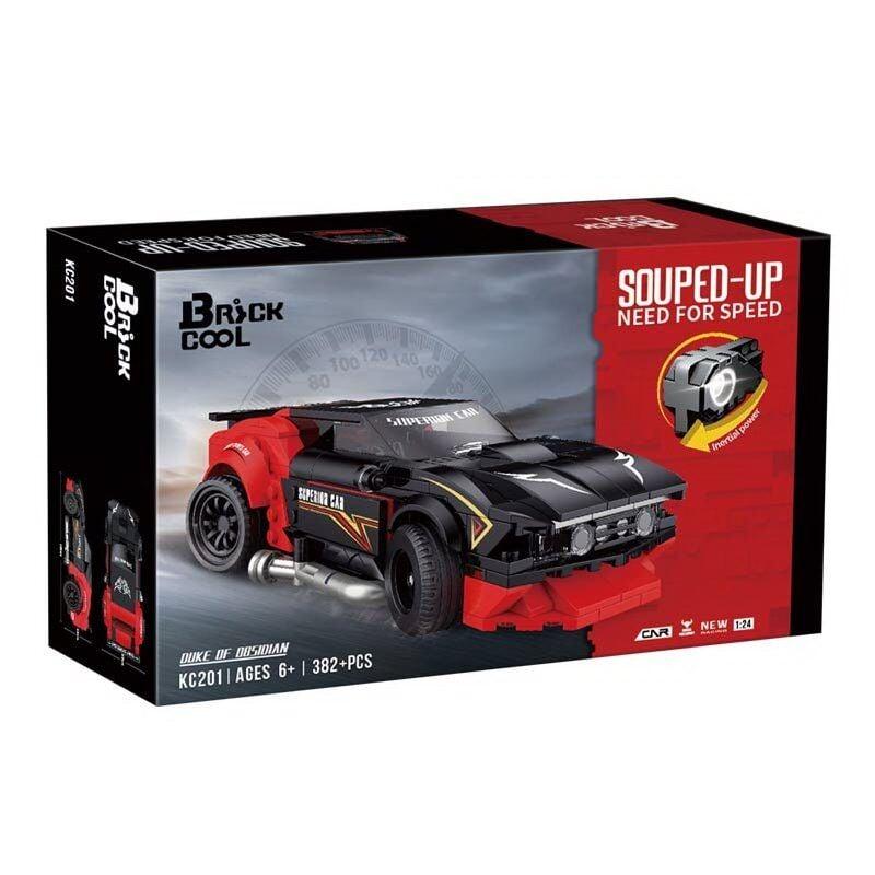 Конструктор KC 201 “Спортивна машинка”, 382 деталі, інерція, масштаб 1:24
