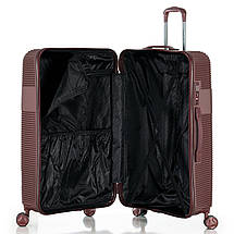 Валіза Swissbrand Cairo M Cherry SWB_LHCAI206M 65 л ABS-пластик 4 колеса TSA замок бордовий для подорожей, фото 3