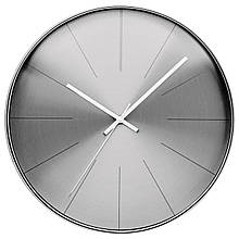 Настінні годинники Technoline WT2410 Silver кварцові 38 см безшумний механізм для дому та офісу