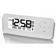 Настільні годинники Technoline WT498 White електронні з радіоконтролем часу будильниками та температурою білі