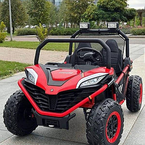 Дитячий електромобіль на акумуляторі Багі M 4969 з пультом радіокерування для дітей 3-8 років червоний