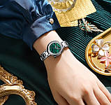 Жіночий кварцовий годинник Curren 9089 Silver-Green, фото 6