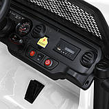 Дитячий електромобіль на акумуляторі двомісний Джип Jeep M 5780 з пультом р/у для дітей 3-8 років Білий, фото 2