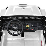 Дитячий електромобіль на акумуляторі двомісний Джип Jeep M 5780 з пультом р/у для дітей 3-8 років Білий, фото 4