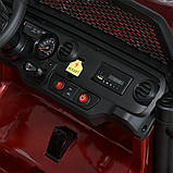 Дитячий електромобіль на акумуляторі двомісний Джип Jeep M 5780 з пультом р/у для дітей 3-8 років Червоний, фото 9