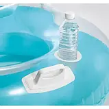 Надувний круг для плавання двомісний зі спинками та ручками Intex 56800, фото 4