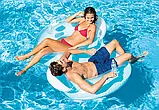 Надувний круг для плавання двомісний зі спинками та ручками Intex 56800, фото 6