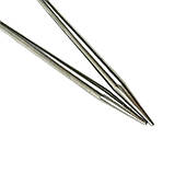 Спиці кругові для в'язання 60 см № 6 Sultan металеві трос в силіконі, фото 3