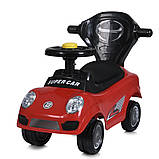 Дитяча каталка-толокар Porsche M 5784-3 з батьківською ручкою 2 в 1 Червоний, фото 4