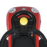 Дитяча каталка-толокар Porsche M 5784-3 з батьківською ручкою 2 в 1 Червоний, фото 6