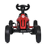 Дитячий педальний залізний карт веломобіль для дітей 2-6 років Bambi M 5848E Червоний, фото 5