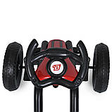 Дитячий педальний залізний карт веломобіль для дітей 2-6 років Bambi M 5848E Червоний, фото 6