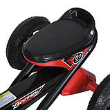 Дитячий педальний залізний карт веломобіль для дітей 2-6 років Bambi M 5848E Червоний, фото 7