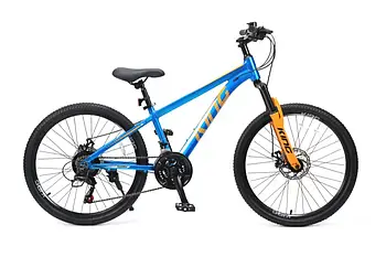 Спортивний велосипед 24" дюймів (21 швидкість, Shimano) Royal Baby KING RB24-29 Синій