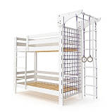 Спортивне ліжко горище (babyson 7) 190х80 см. Ліжко шведська стінка Стінка спортивна гірка, фото 3