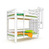 Спортивне ліжко горище (babyson 7) 190х80 см. Ліжко шведська стінка Стінка спортивна гірка, фото 6