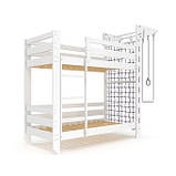 Спортивне ліжко горище (babyson 7) 190х80 см. Ліжко шведська стінка Стінка спортивна гірка, фото 5