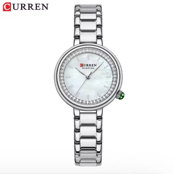 Жіночий кварцовий годинник Curren 9089 Silver-White