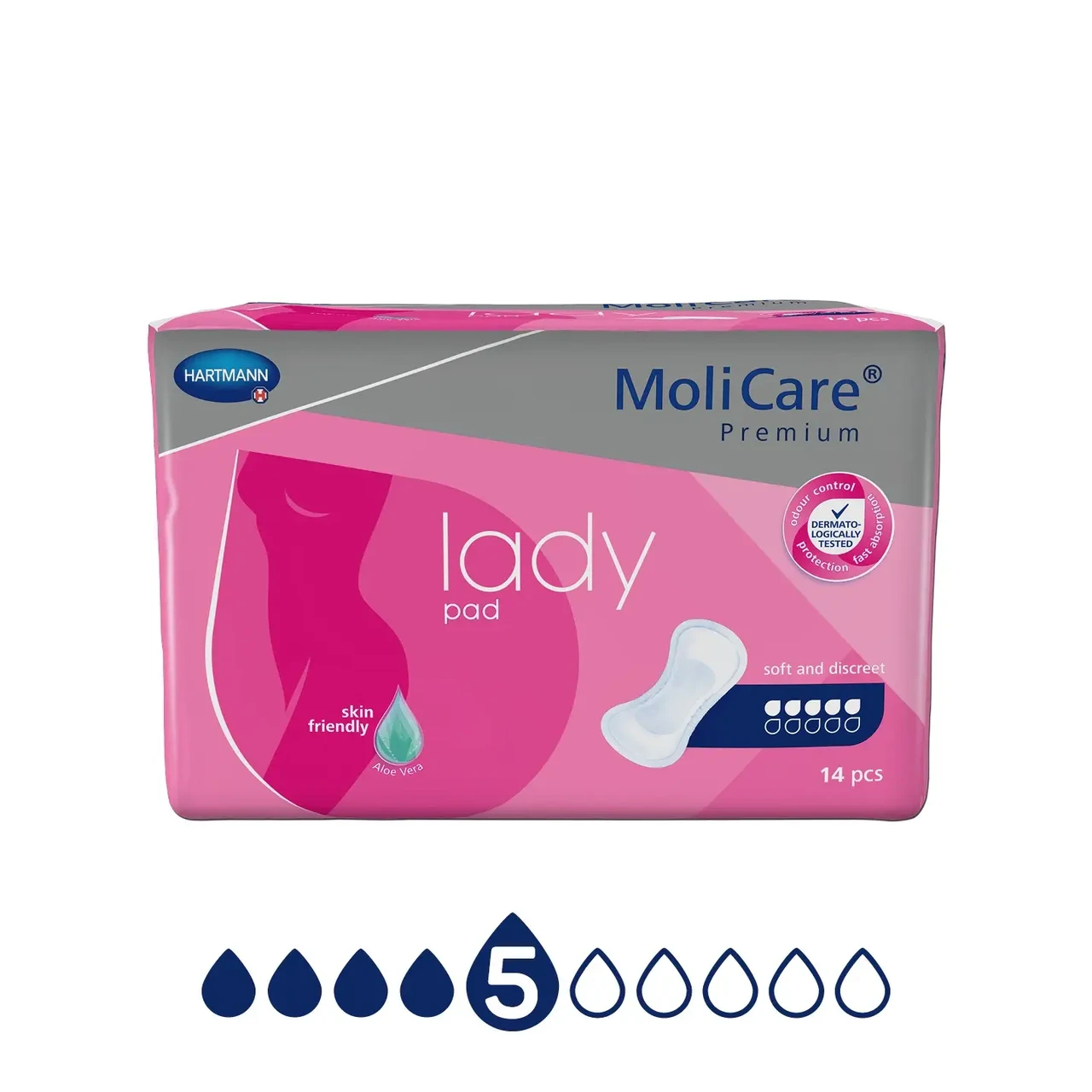 Прокладки урологічні при нетриманні сечі дуже легкого ступеня MoliCare® Premium lady pad 5 краплі 14шт/уп.