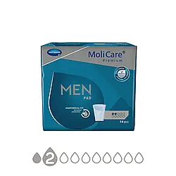 Прокладки урологічні для чоловіків у формі кишені MoliCare® MEN PAD 2 краплі 14шт/уп
