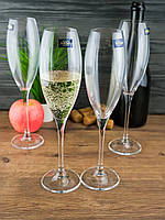 Набір келихів для шампанського Bohemia Cecilia 290 мл 6 шт 1SF06/290 фужери для урочистостей та свят